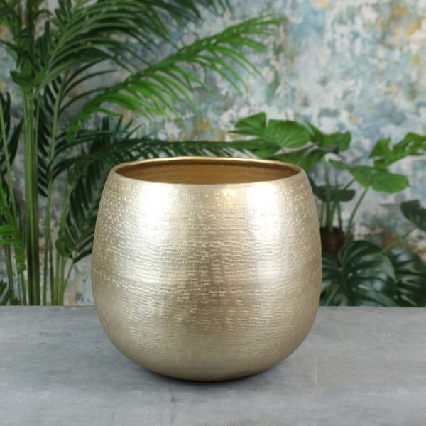 Hampstead Planter Small Matt Champagne