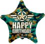 Eco Balloon - Birthday Camouflage (18 Inch)