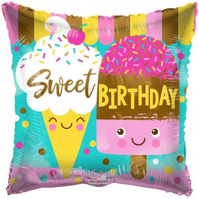 Eco Balloon - Sweet Birthday (18 Inch)