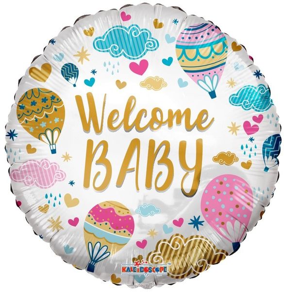 Eco Balloon - Welcome Baby Hot Air Balloons (18 Inch)