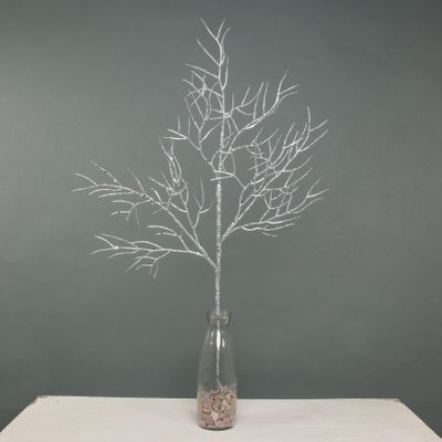 Glitter Twig stems Silver 