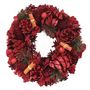 30cm Red Glitter / Cinnamon wreath