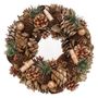 30cm Russet Sparkle Cone wreath