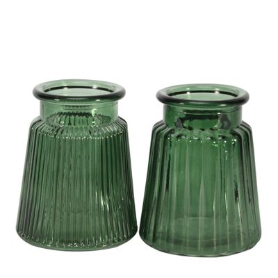 12cm Oscar Vase set of 2-Pear Green