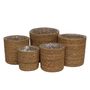 Set of 5 Seagrass Basket with Liner 