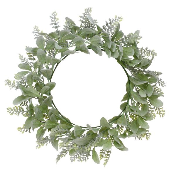 Lambs ear foliage mix Wreath 60cm 