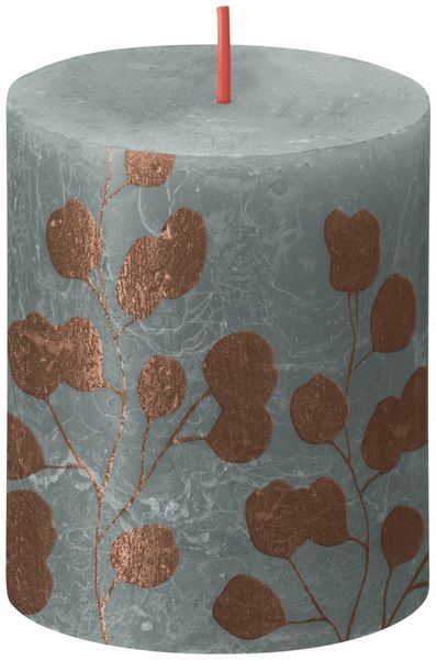 Bolsius Rustic Silhouette Candle 80 x 68 - Green Eucalyptus
