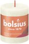 Bolsius Rustic Shine Pillar Candle 80 x 68 - Soft & Pearl