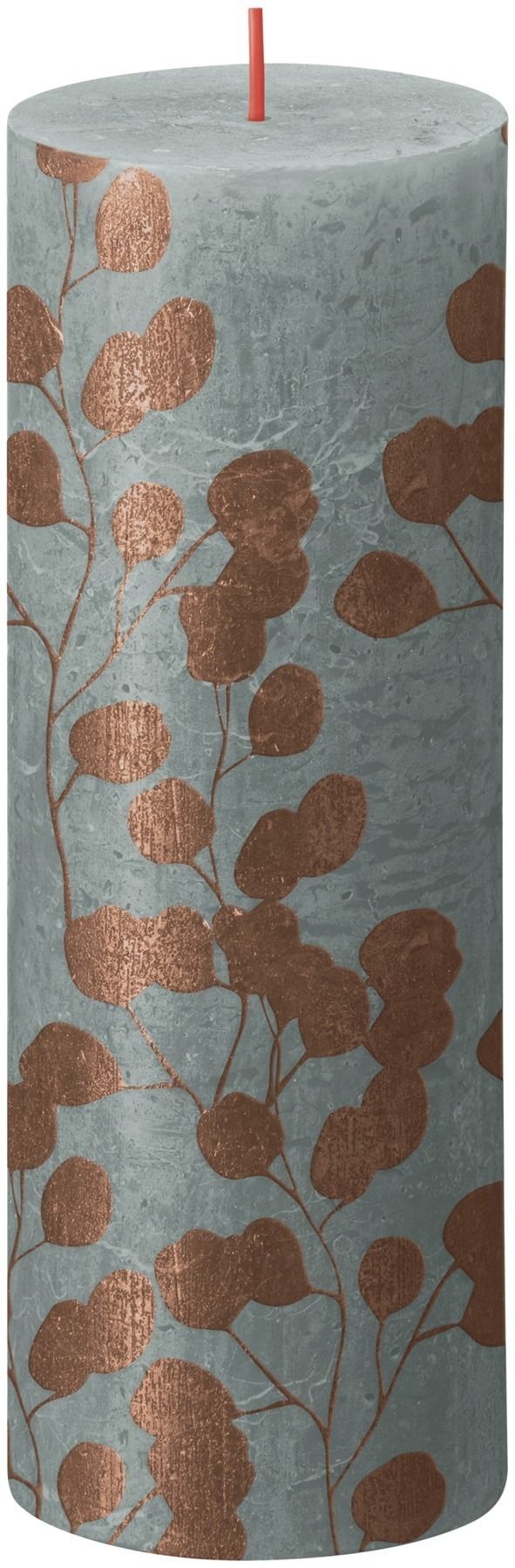 Bolsius Rustic Silhouette Candle 190 x 68 - Green Eucalyptus
