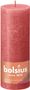 Bolsius Rustic Shine Pillar Candle 190 x 68- Blossom Pink