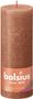 Bolsius Rustic Shine Pillar Candle 190 x 68- Rusty Pink