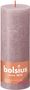 Bolsius Rustic Shine Pillar Candle 190 x 68- Ash Rose