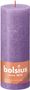 Bolsius Rustic Shine Pillar Candle 190 x 68- Vibrant Violet