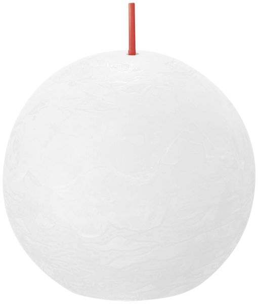 Bolsius Rustic Ball Candle 76mm - Cloudy White