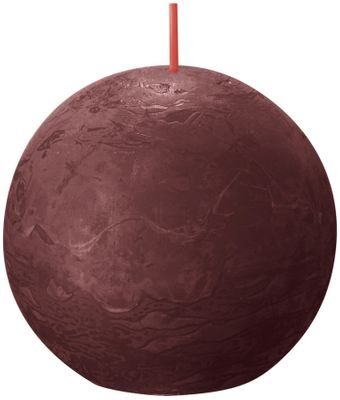 Bolsius Rustic Ball Candle 76mm - Velvet Red