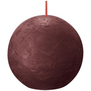 Bolsius Rustic Ball Candle 76mm - Velvet Red