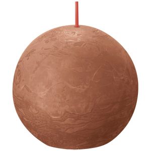 Bolsius Rustic Ball Candle 76mm - Rusty Pink