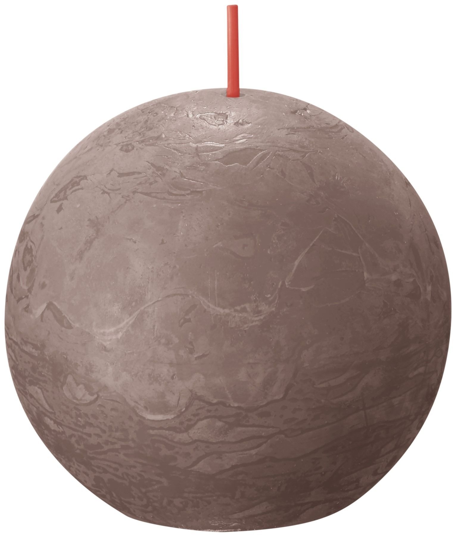 Bolsius Rustic Ball Candle 76mm - Rustic Taupe