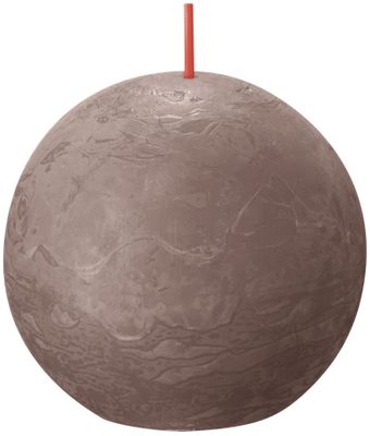 Bolsius Rustic Ball Candle 76mm - Rustic Taupe