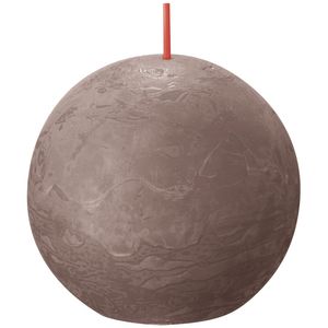 Bolsius Rustic Ball Candle 76mm - Rustic Taupe