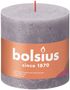 Bolsius Rustic Shine Pillar Candle 100 x 100 - Frosted Lavender