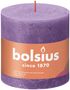 Bolsius Rustic Shine Pillar Candle 100 x 100 - Vibrant Violet