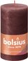 Bolsius Rustic Shine Pillar Candle 130 x 68- Velvet Red