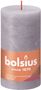 Bolsius Rustic Shine Pillar Candle 130 x 68 - Frosted Lavender