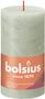 Bolsius Rustic Shine Pillar Candle 130 x 68 - Foggy Green