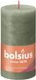 Bolsius Rustic Shine Pillar Candle 130 x 68 - Fresh Olive