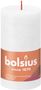 Bolsius Rustic Shine Pillar Candle 130 x 68- Cloudy White