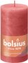 Bolsius Rustic Shine Pillar Candle 130 x 68 - Blossom Pink