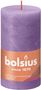 Bolsius Rustic Shine Pillar Candle 130 x 68 - Vibrant Violet