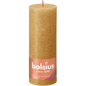 Bolsius Rustic Shine Pillar Candle 190 x 68 - Honeycomb