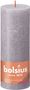 Bolsius Rustic Shine Pillar Candle 190 x 68 - Frosted Lavender