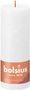 Bolsius Rustic Shine Pillar Candle 190 x 68- Cloudy White
