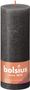 Bolsius Rustic Shine Pillar Candle 190 x 68- Stormy Grey