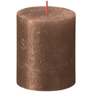 Bolsius Rustic Shimmer Metallic Candle 80 x 68 - Copper