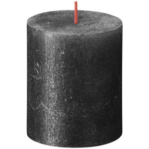 Bolsius Rustic Shimmer Metallic Candle 80 x 68 - Anthracite