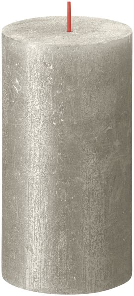 Bolsius Rustic Shimmer Metallic Candle 130 x 68 - Champagne