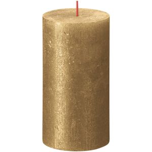 Bolsius Rustic Shimmer Metallic Candle 130 x 68 - Gold