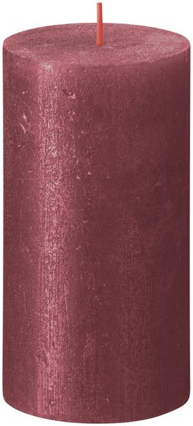 Bolsius Rustic Shimmer Metallic Candle 130 x 68 - Red