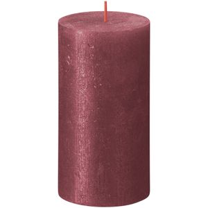 Bolsius Rustic Shimmer Metallic Candle 130 x 68 - Red