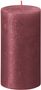 Bolsius Rustic Shimmer Metallic Candle 130 x 68 - Red