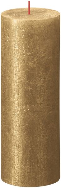 Bolsius Rustic Shimmer Metallic Candle 190 x 68 - Gold