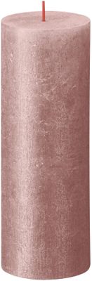 Bolsius Rustic Shimmer Metallic Candle 190 x 68 - Pink