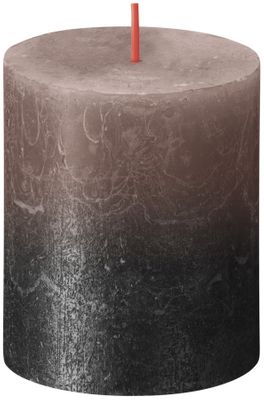 Bolsius Rustic Metallic Candle 130 x 68 - Faded Caramel Anthracite
