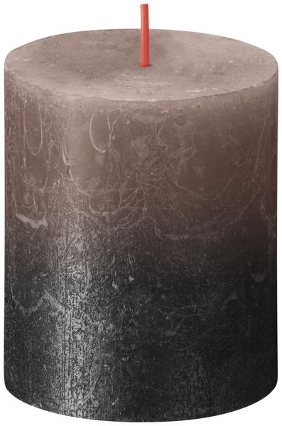 Bolsius Rustic Metallic Candle 130 x 68 - Faded Caramel Anthracite