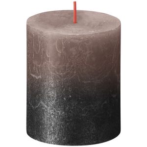 Bolsius Rustic Metallic Candle 130 x 68 - Faded Caramel Anthracite