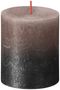 Bolsius Rustic Metallic Candle 130 x 68 - Faded Caramel Anthracite
